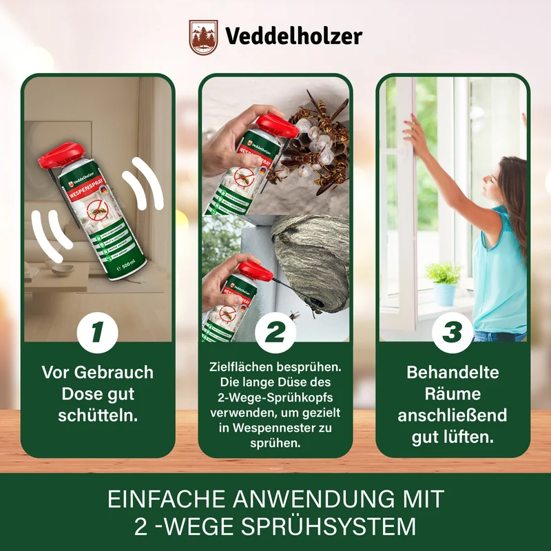 Wespenspray 500ml – Sofort- & Langzeitwirkung gegen Wespen