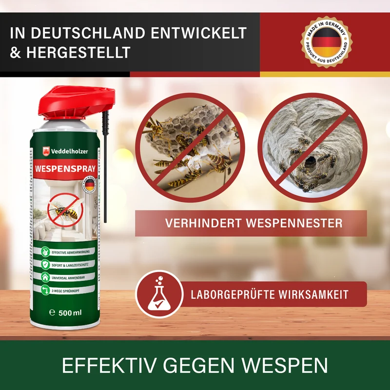 Wespenspray 500ml – Sofort- & Langzeitwirkung gegen Wespen