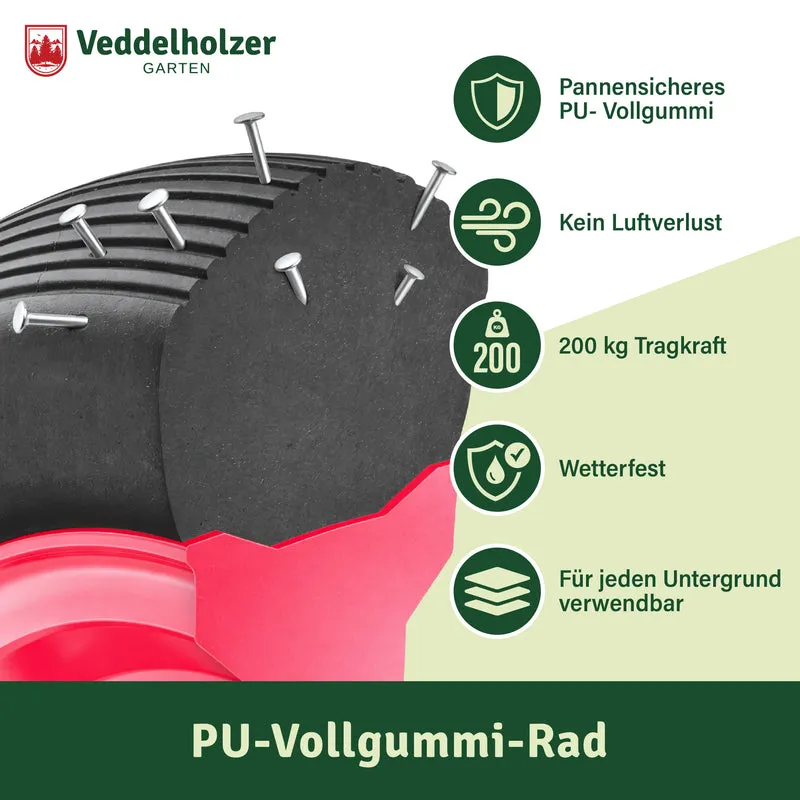 Schubkarrenrad Vollgummi 4.80/4.00-8 – 100% pannensicher
