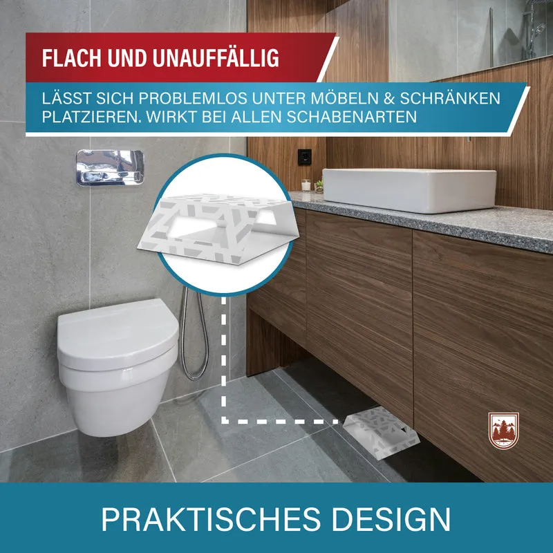 Schabenfalle XXL 30 Stück – teilbar, mit Köder-Lockstoff