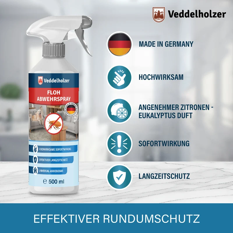 Flohspray für Wohnung & Möbel 500ml – ohne aggressive Chemie