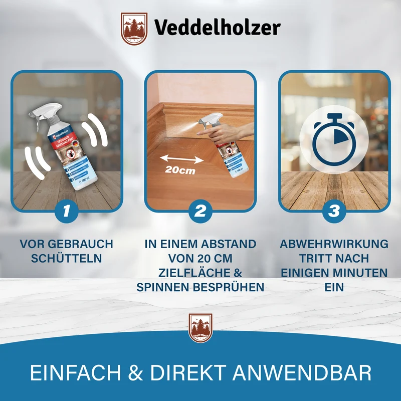Spinnenspray 500ml – Spinnenabwehr mit Geraniol, ohne Chemie