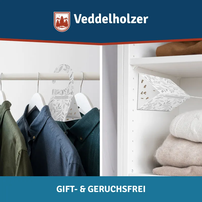 Kleidermottenfalle 8er Set – giftfrei & geruchlos