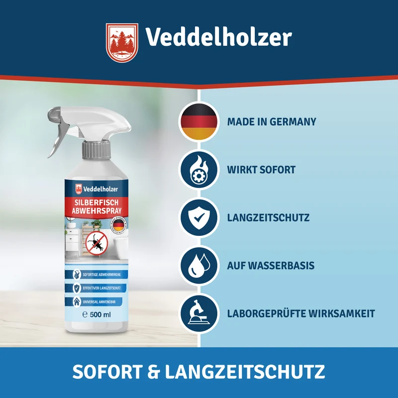 Silberfisch Spray 500ml – laborgeprüfte Sofortwirkung