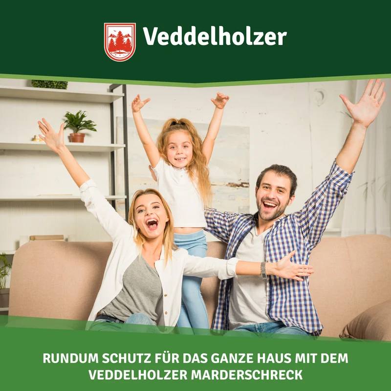 Marderabwehr Ultraschall mit USB – LED-Blitzlicht, 70m²