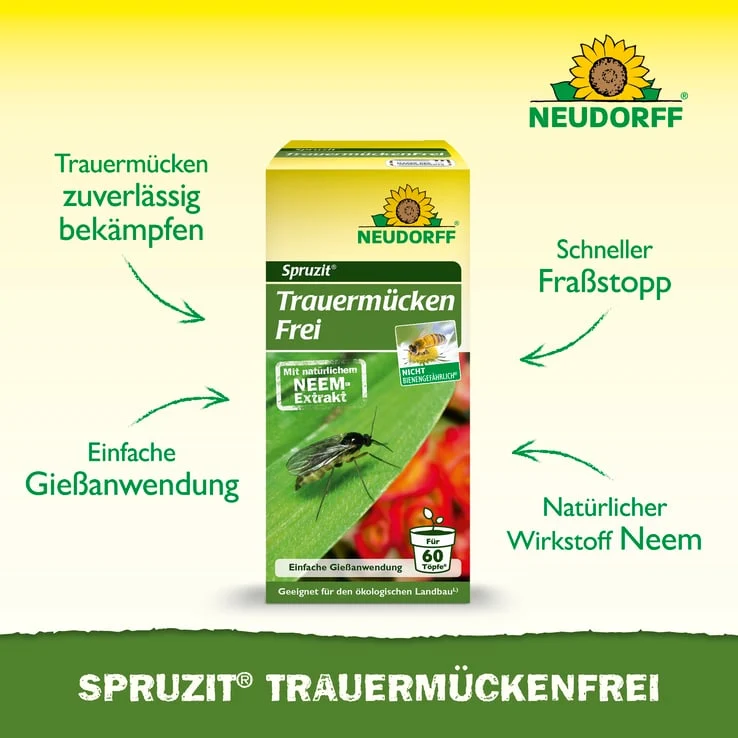 Spruzit TrauermückenFrei - gegen die Larven der Trauermücken