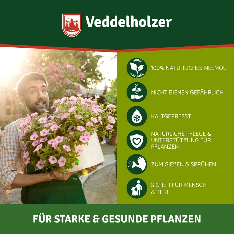 Neemöl 750ml kaltgepresst – 100% naturrein für Pflanzen
