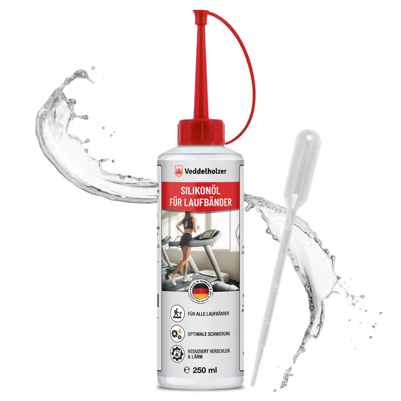 Silikonöl für Laufband 250ml – mit Pipette & Dosierkappe