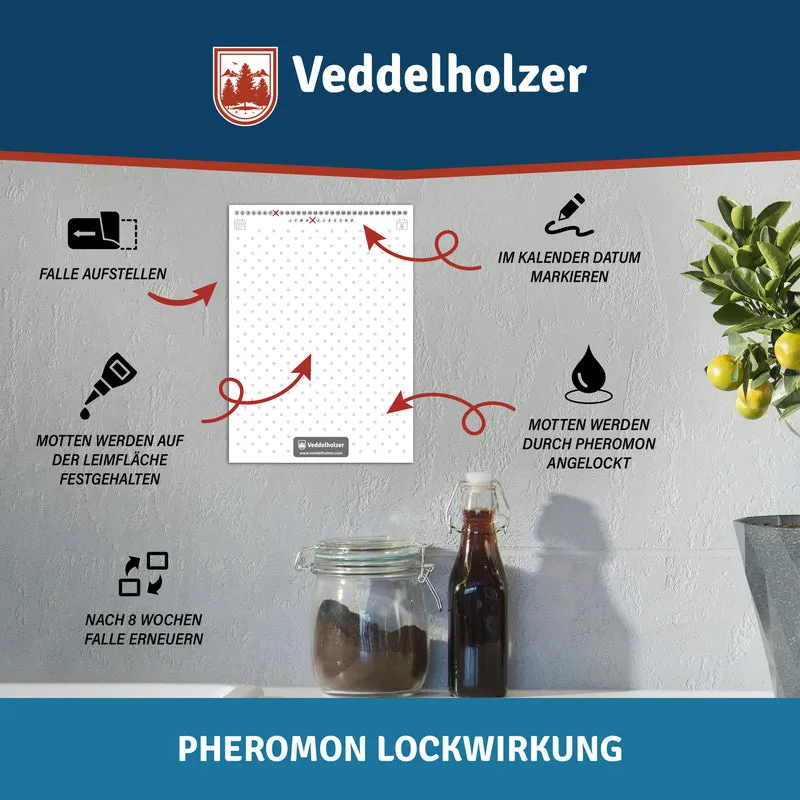 Lebensmittelmottenfalle 10 Stück – mit Pheromon-Lockstoff