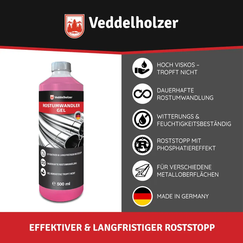 Rostumwandler Gel 500ml Set – inkl. Pinsel & Schleifvlies