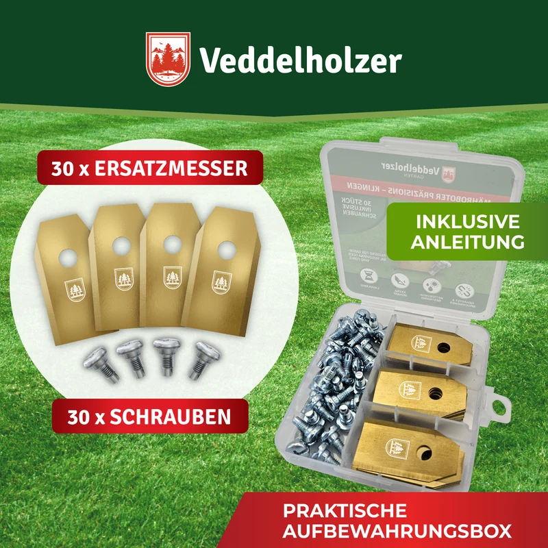 Mähroboter Messer für Gardena & Husqvarna – 30er Set