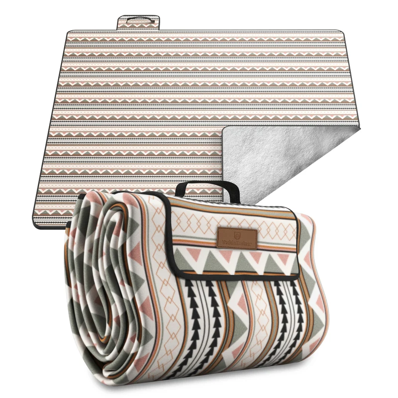 Picknickdecke Boho 200x200 cm – wasserdicht & faltbar