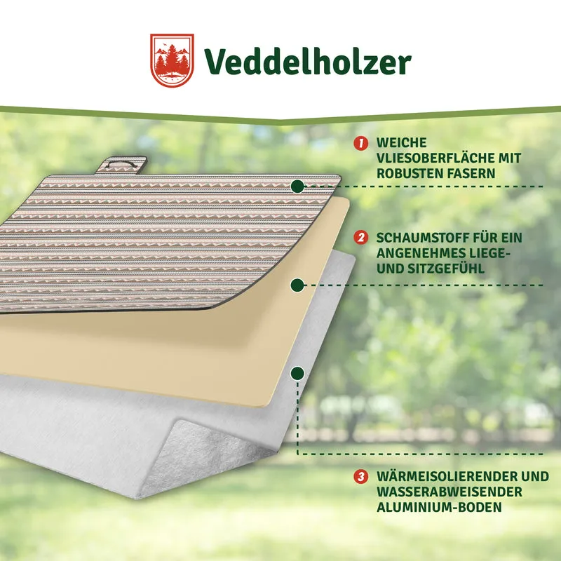 Picknickdecke Boho 200x200 cm – wasserdicht & faltbar