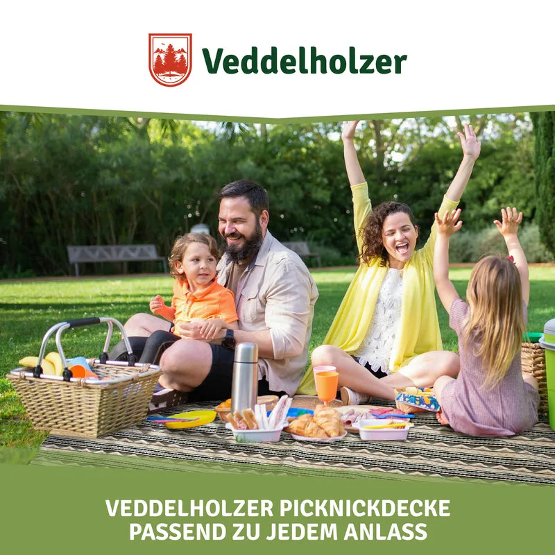 Picknickdecke Boho 200x200 cm – wasserdicht & faltbar