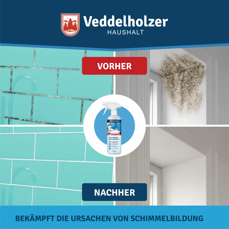 Schimmelentferner 500ml – Aktivchlor wirkt tief in Poren
