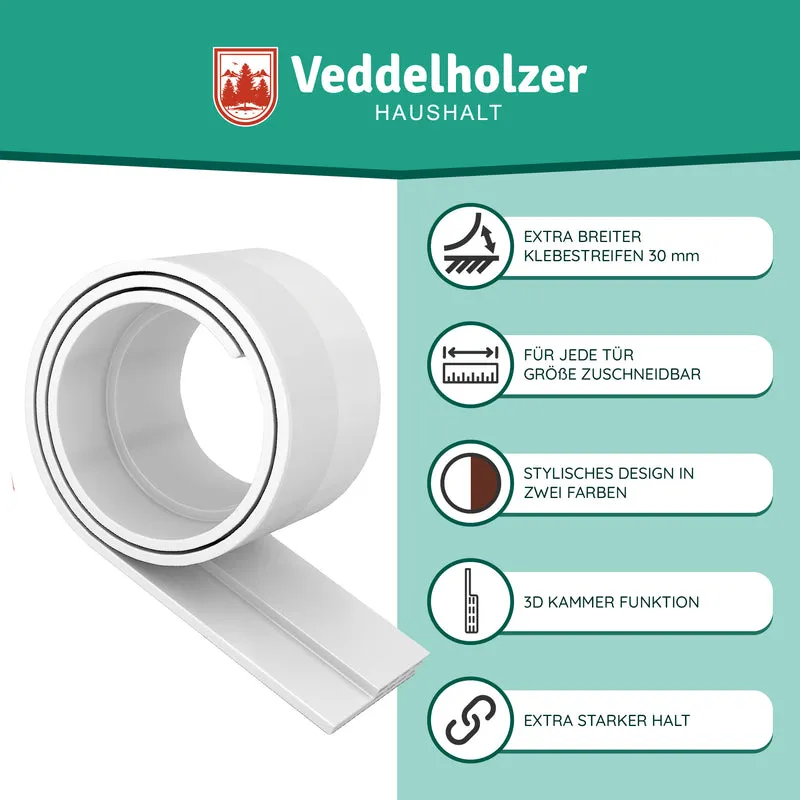 Türdichtung selbstklebend – Zugluftstopper, spart Heizkosten