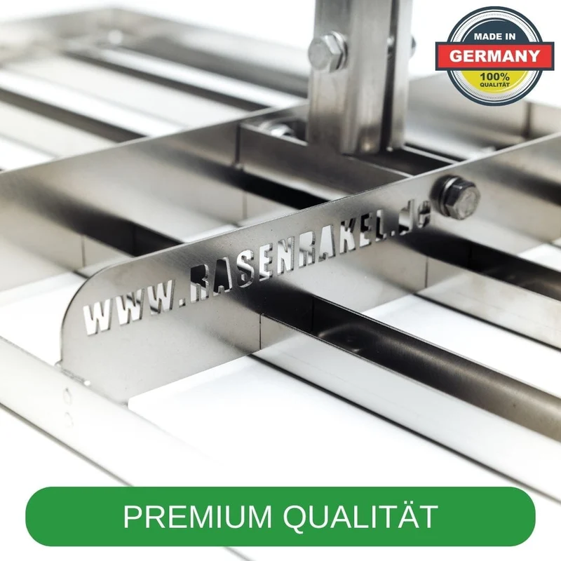B-Ware RISISANI Premium Rasenrakel L-80 in Edelstahl