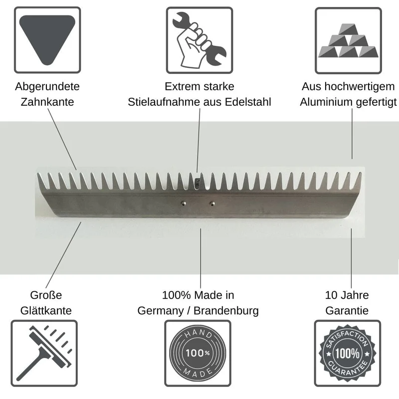 RISISANI Landschafts-Rechen M-80 | Planierrechen