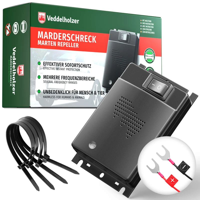 Marderschreck fürs Auto – Ultraschall an der Autobatterie