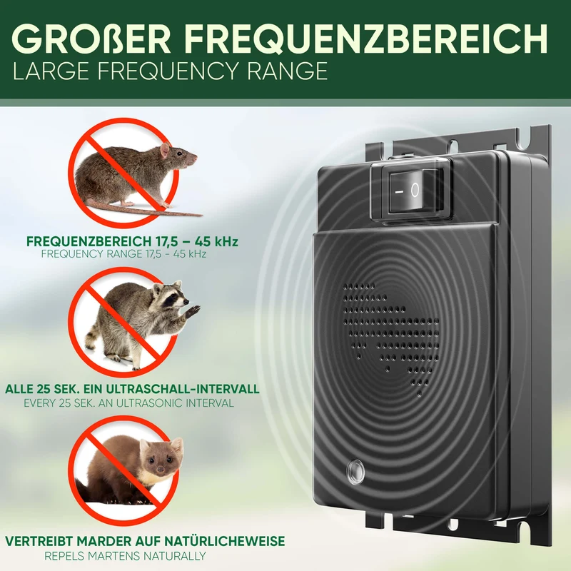 Marderschreck fürs Auto – Ultraschall an der Autobatterie