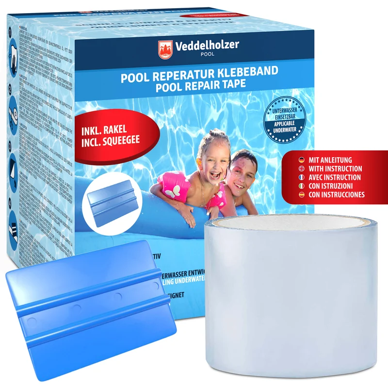 Pool Reparaturset – Klebeband hält auch unter Wasser