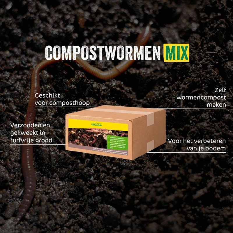 Compostwormen mix