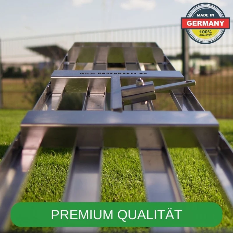 RISISANI Premium Rasenrakel XL-120 in Edelstahl