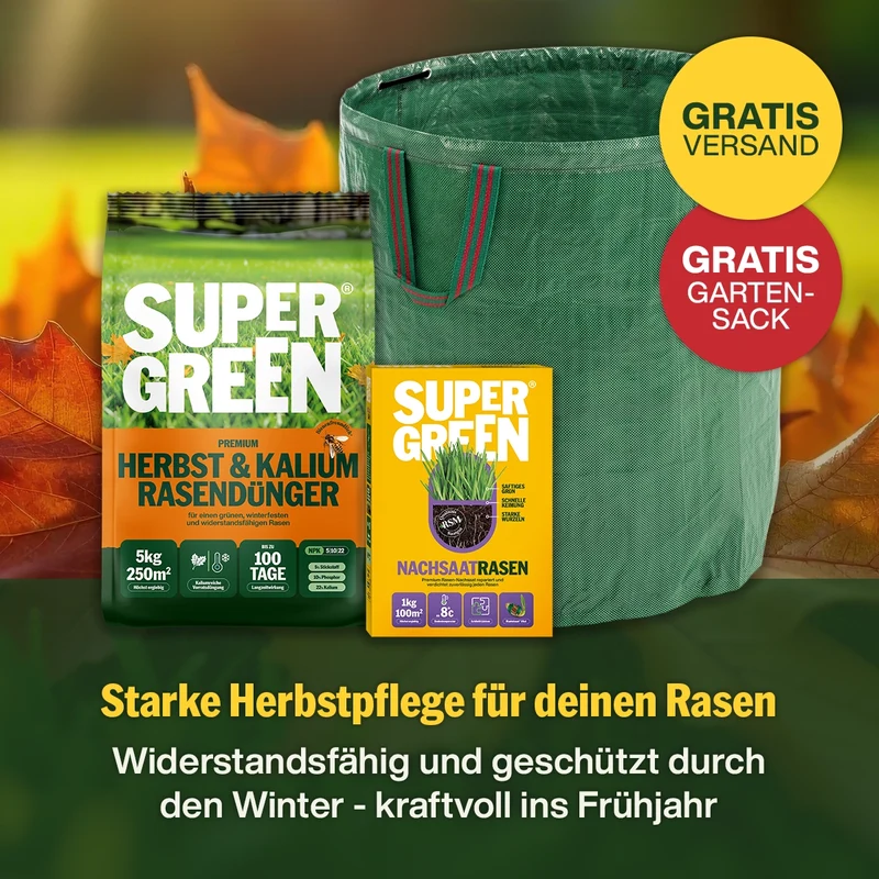 Herbst-Dünger-Set inkl. GRATIS Gartenabfallsack