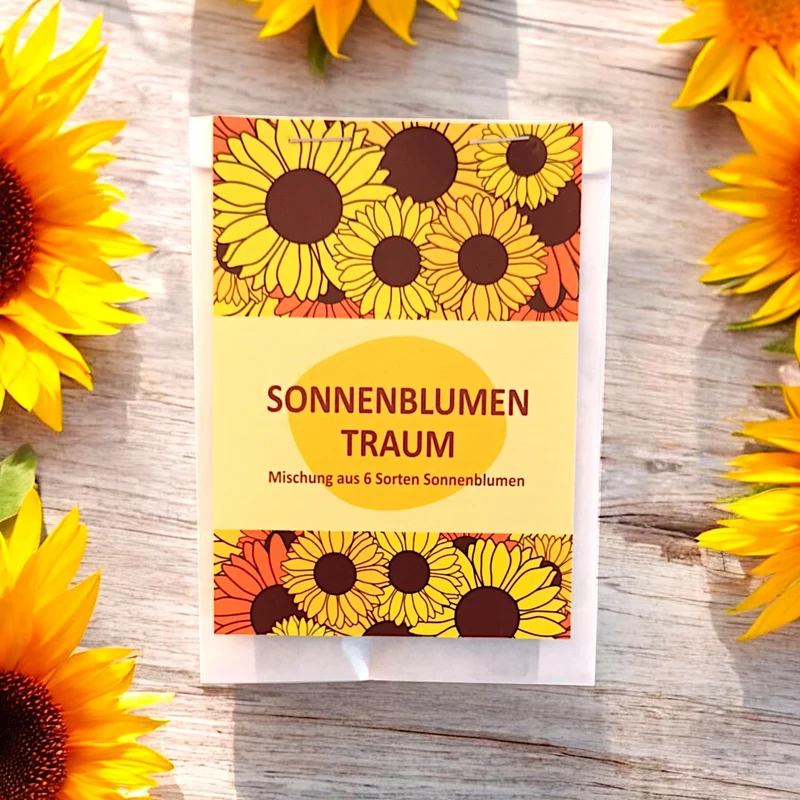6 Sonnenblumen Sorten Mischung