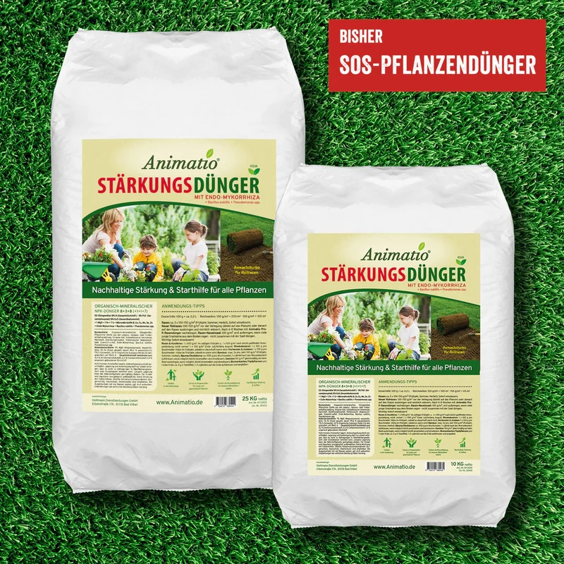 Animatio® Stärkungsdünger / Rasendünger 10 kg (Org-min NPK Dünger 8-3-8)