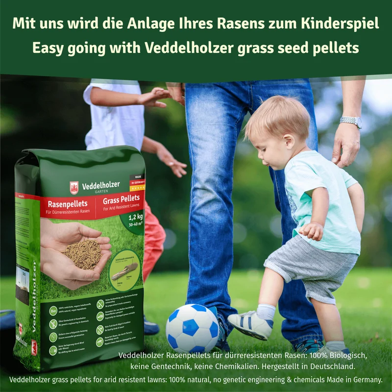Rasenpellets dürreresistent – Rasen für trockene Böden