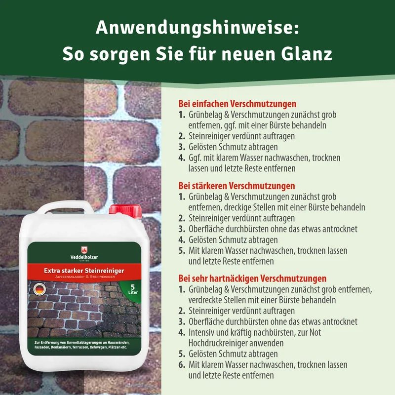 Steinreiniger 5L Konzentrat – für Terrasse, Pflaster & Beton