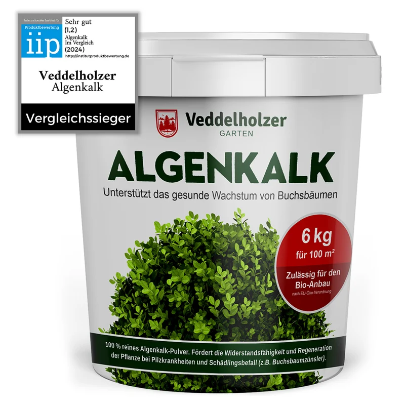 Bio Algenkalk 6kg – 100% Meeresalgen gegen Buchsbaumzünsler