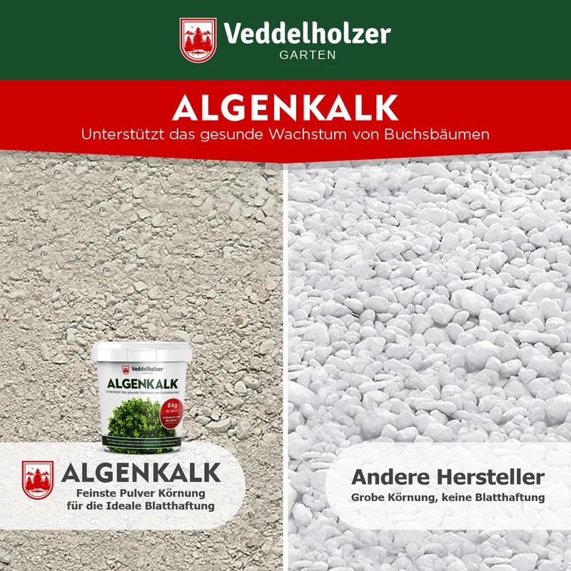 Bio Algenkalk 6kg – 100% Meeresalgen gegen Buchsbaumzünsler