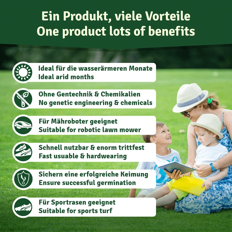 Rasensamen dürreresistent – für Trocken- & Schattenrasen