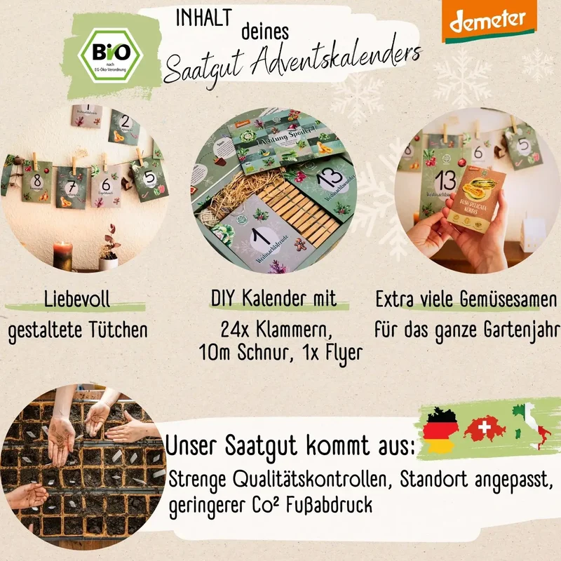 Dein Demeter Saatgut Adventskalender