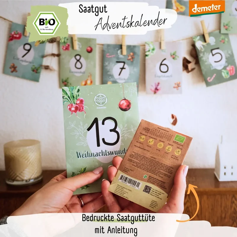 Dein Demeter Saatgut Adventskalender