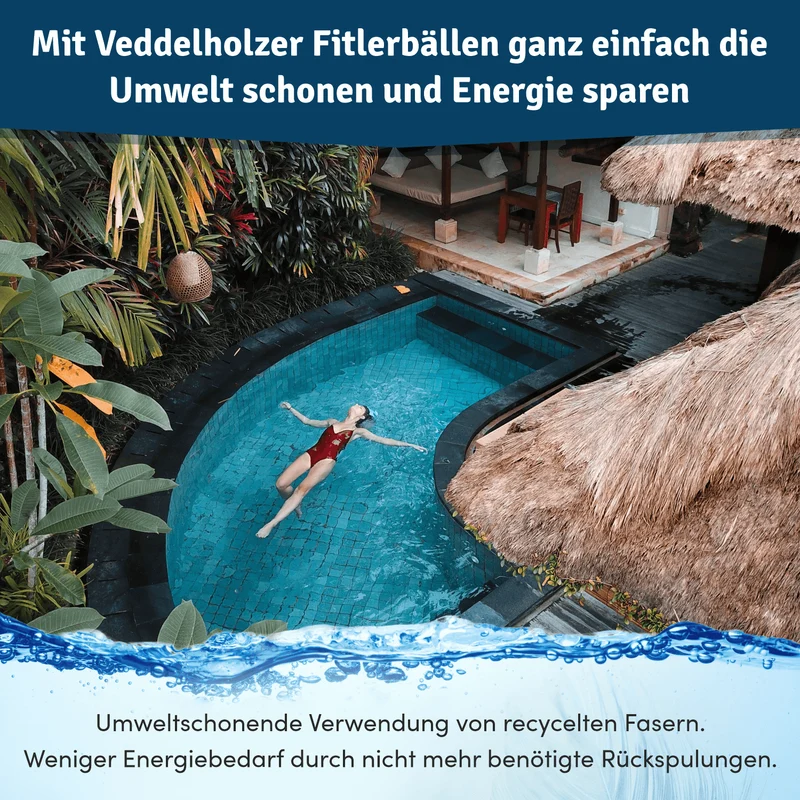 Poolfilterbälle 320g – ersetzen 25kg Filtersand
