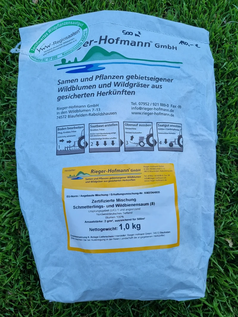 Wildblumensaat: Schmetterlings- und Wildbienensaum
