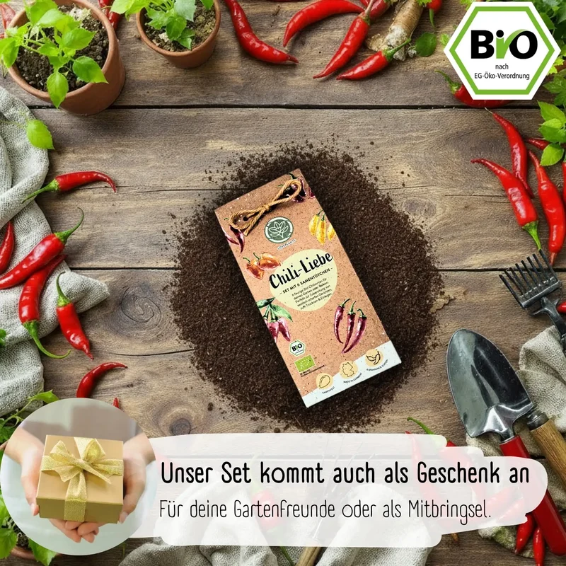 Dein 6 Bio Chili Samen Set