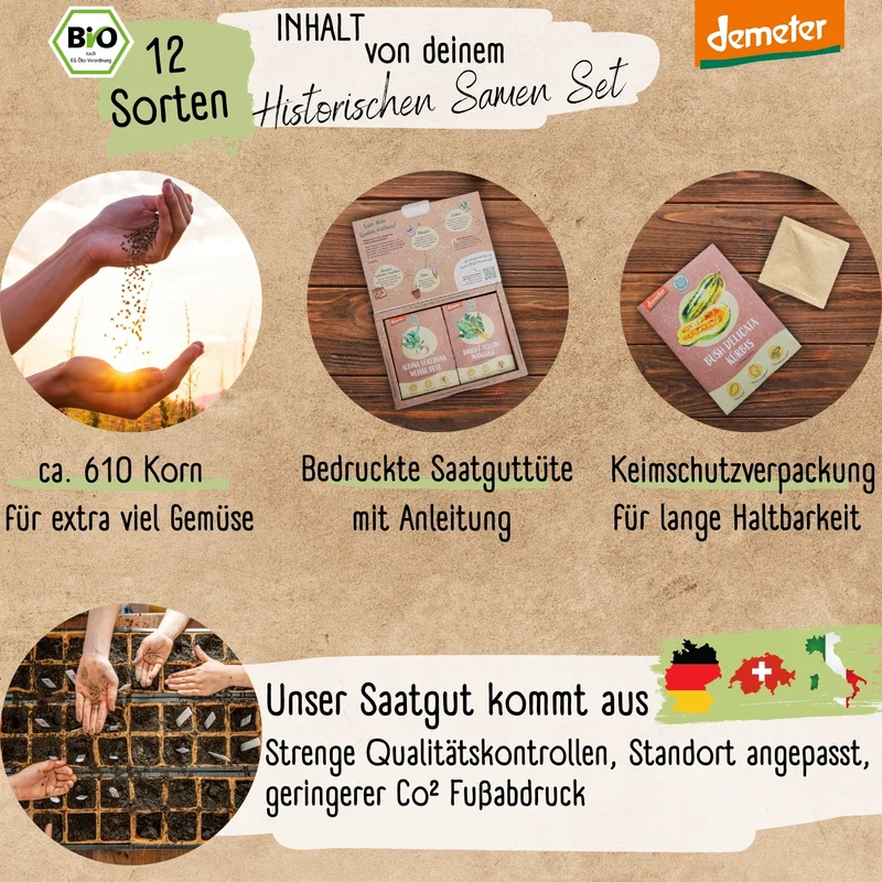 Historisches Gemüse Starter Set