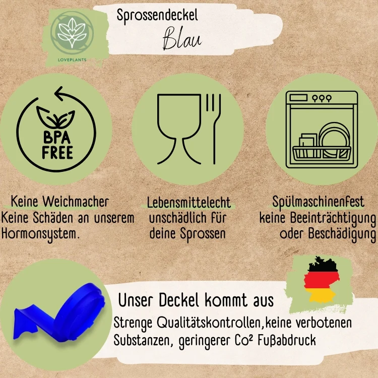 Sprossendeckel blau