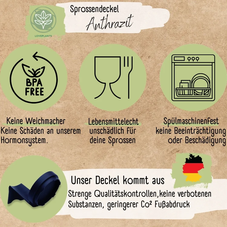 Sprossendeckel anthrazit