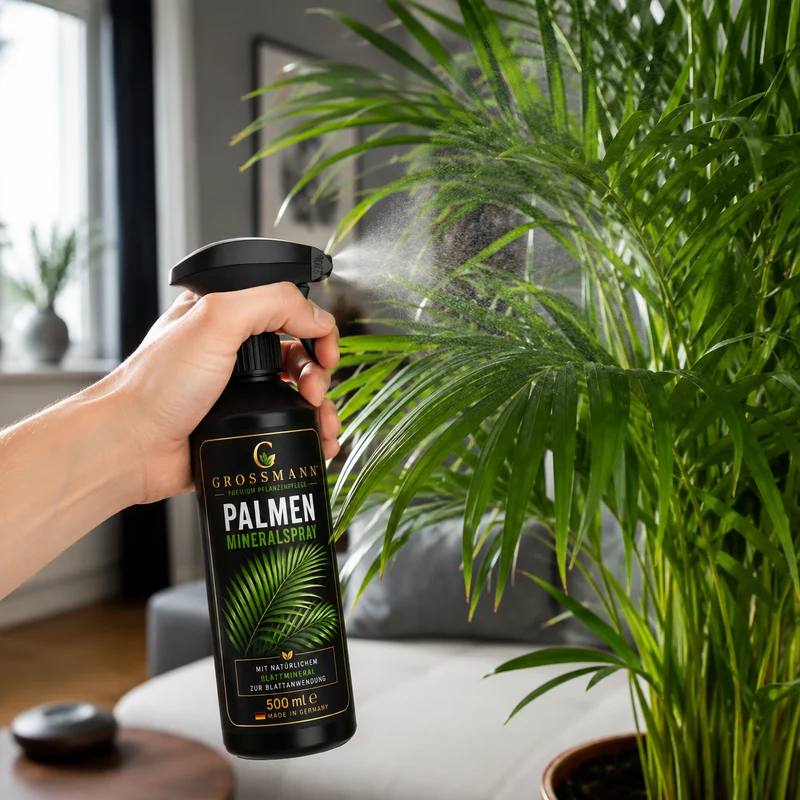 Palmen Mineralspray 500 ml – Blattspray für kräftige Wedel & tiefes Blattgrün | Grossmann Pflanzenpflege
