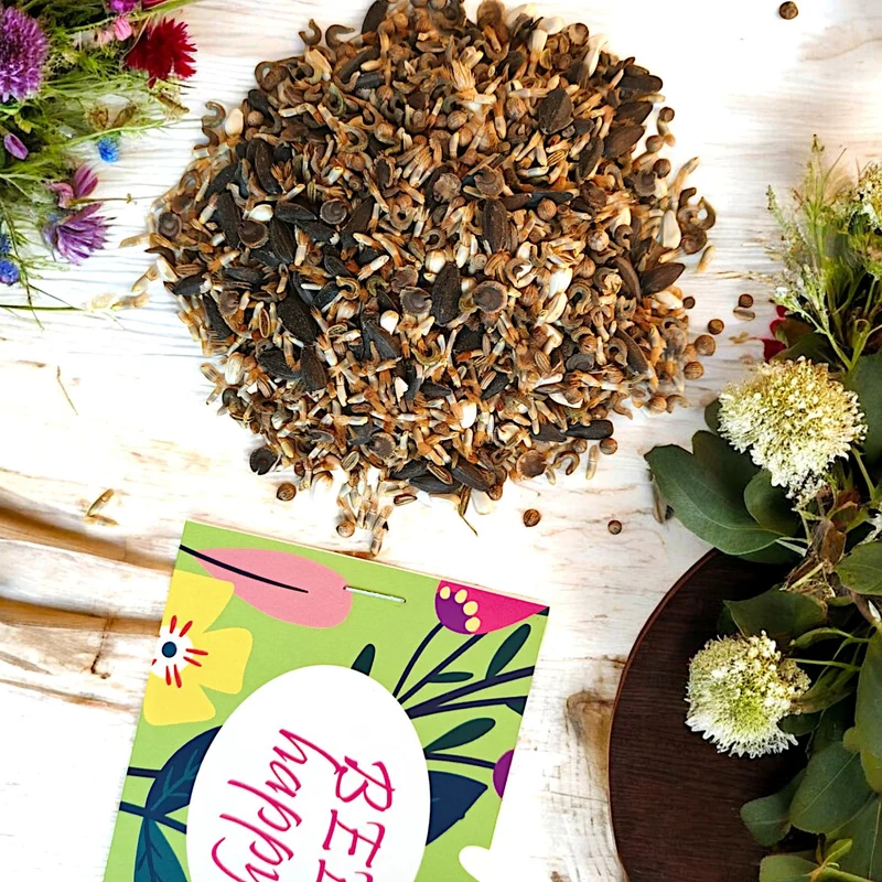 10x Kleiner Blumengruß "BEE happy"