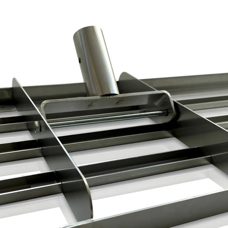Levelrake "LEVEL MASTER PROFESSIONAL XL", Breite 1m, Rasenrakel aus Edelstahl, Single-Frame Technologie
