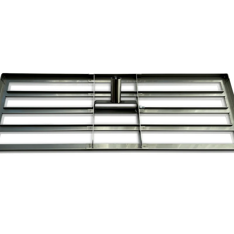 Levelrake "LEVEL MASTER PROFESSIONAL XL", Breite 1m, Rasenrakel aus Edelstahl, Single-Frame Technologie