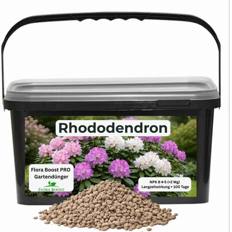 Rhododendron Dünger NPK 8-4-5 | Flora Boost PRO Gartendünger mit 2 Mg