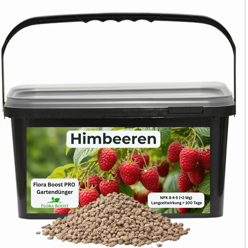 Himbeeren Dünger Langzeitwirkung | Flora Boost PRO NPK 8-4-5 für gesunde Pflanzen