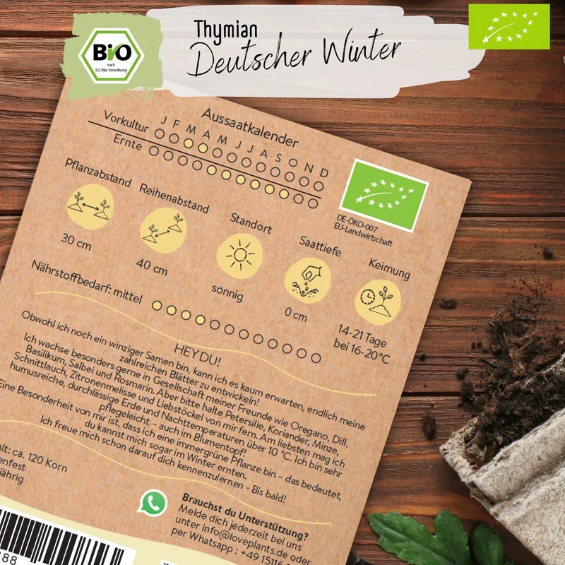 Bio Thymian Samen